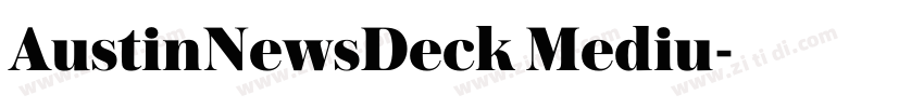 AustinNewsDeck Mediu字体转换